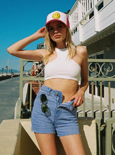 Laurena Midwash Denim Shorts